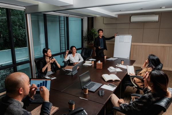 HRD Corp representatives attending a training event in Malaysia.